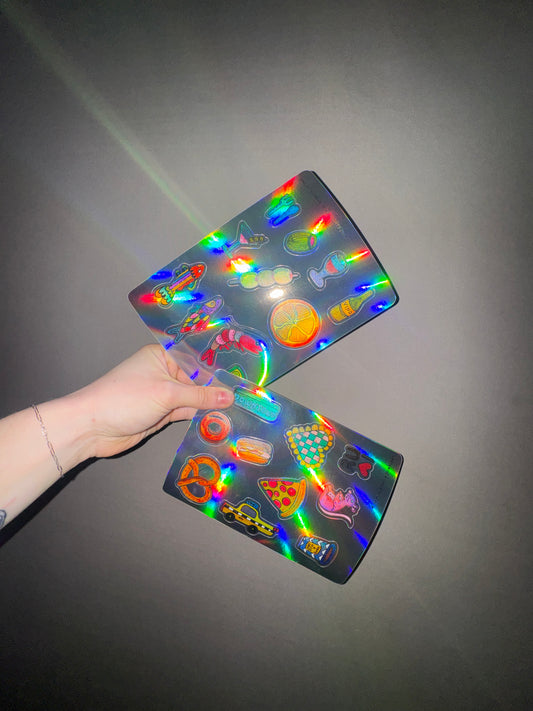 holographic sticker sheet